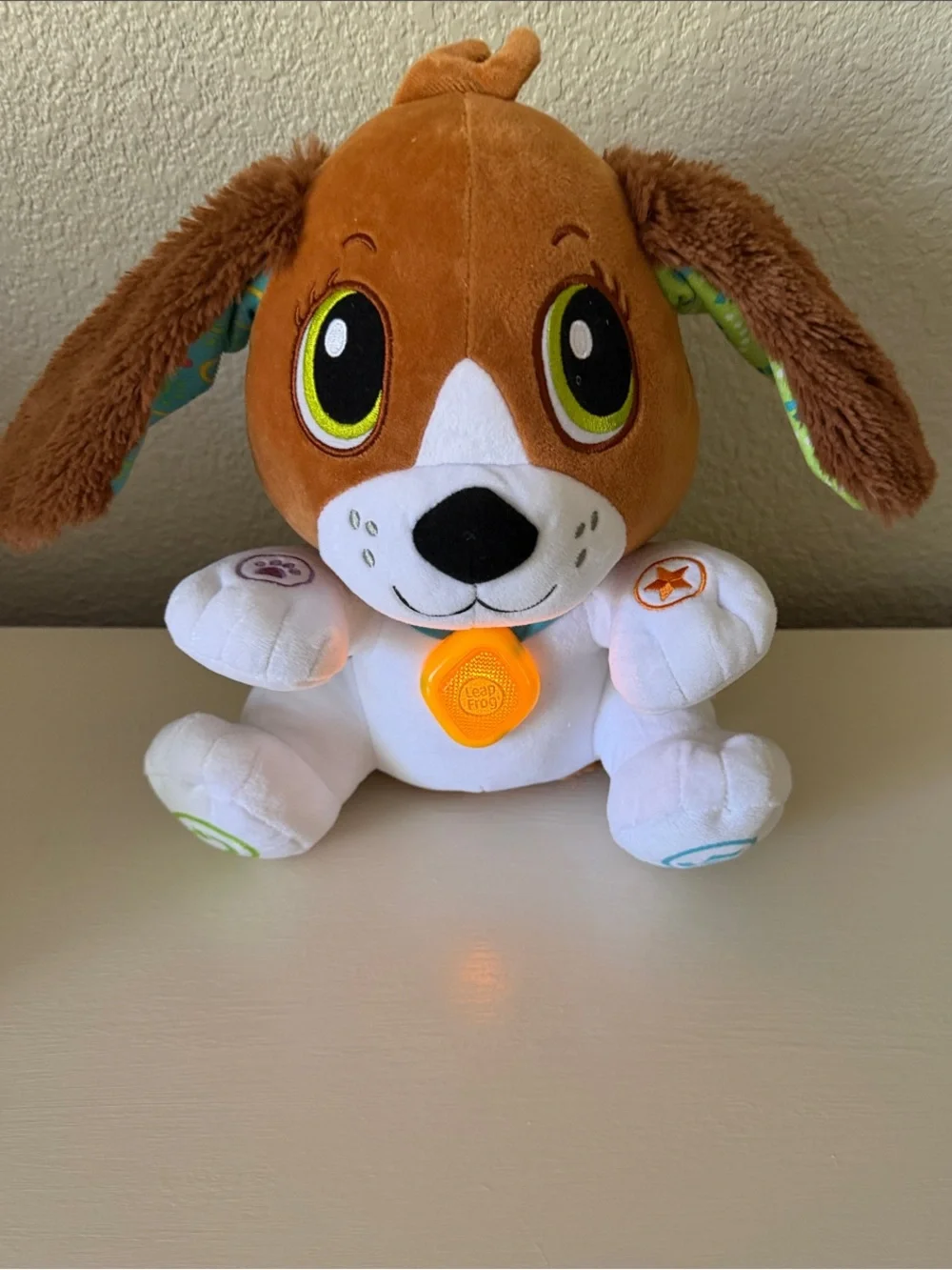 LeapFrog Baby/Toddler Speak & Learn Brown & White Plush Puppy